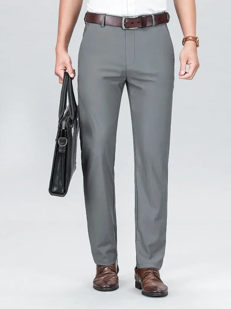 Clásico Madrid | Elastic Slim-Fit Dress Pants – Anti-Wrinkle Stretch Trousers