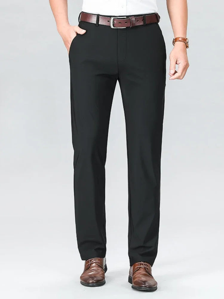 Clásico Madrid | Elastic Slim-Fit Dress Pants – Anti-Wrinkle Stretch Trousers