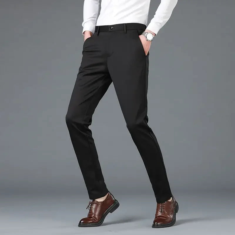 Clásico Madrid | Tailored Formal Trousers – Anti-Wrinkle Workwear for Men